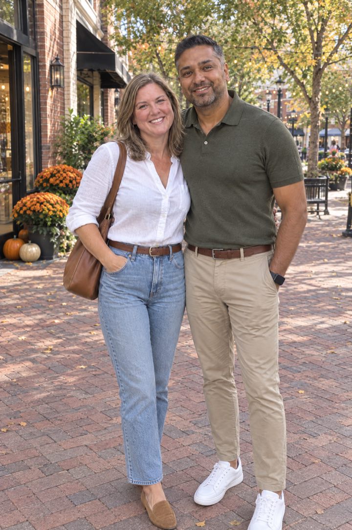 Reagan and her husband in October 2026